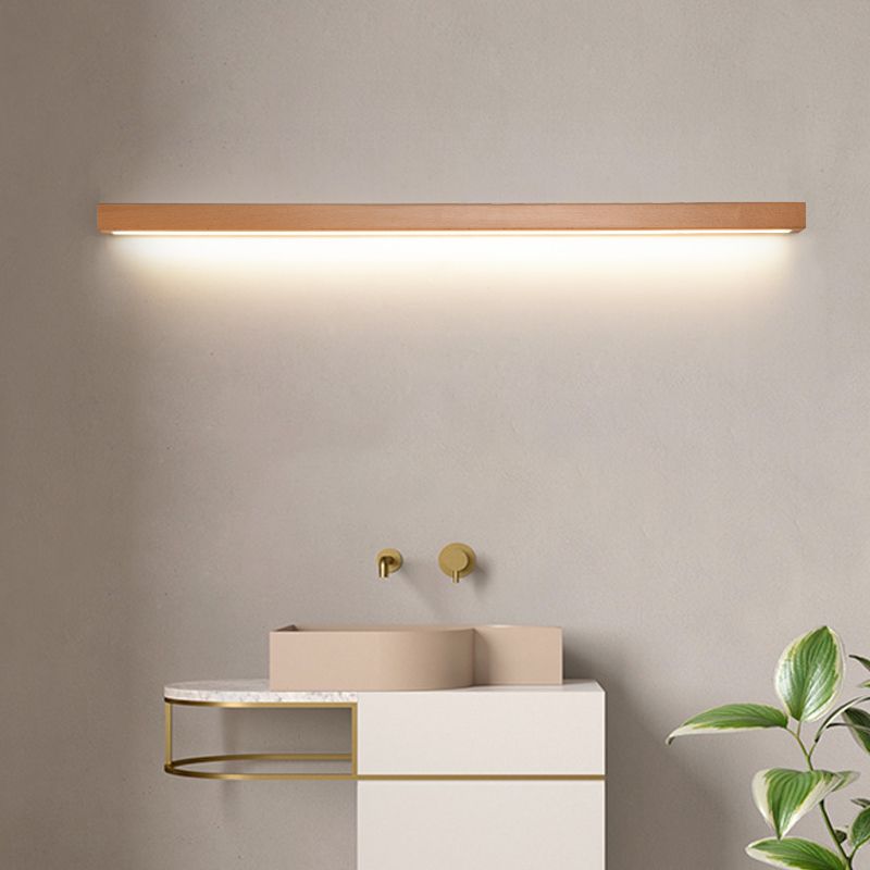 Freyza | Miroir linéaire mural intérieur en bois Muto – Chambre, salon