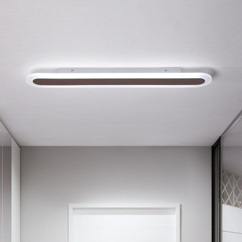 Freyza | Plafonnier blanc à montage affleurant – Minimaliste pour chambre, couloir et cuisine