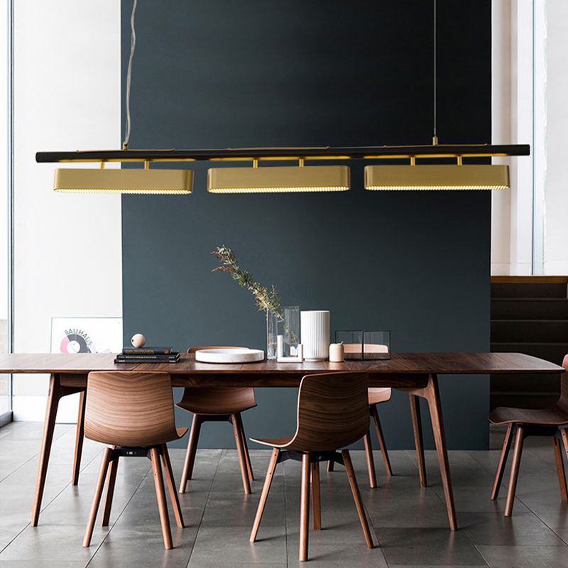Freyza | Suspension noire en laiton – Cuisine moderne, salle à manger
