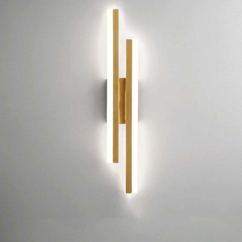 Freyza | Cyral Minimalist Geometric Black White Indoor Wall Light – Minimalist Bedroom Living Room