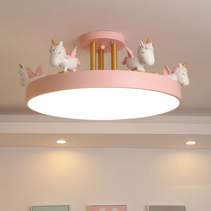 Freyza | Arisha – Plafonnier rond moderne à montage affleurant pour chambre, couloir et cuisine