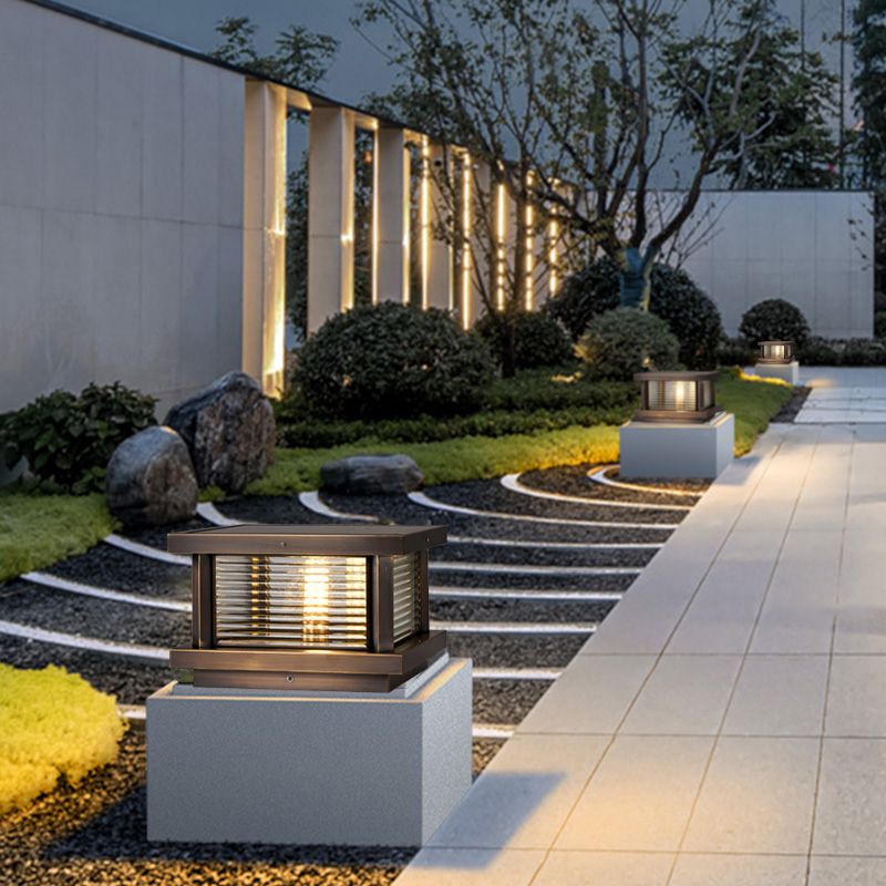 Freyza | Luminaire d’extérieur noir en laiton – Jardin moderne, terrasse extérieure