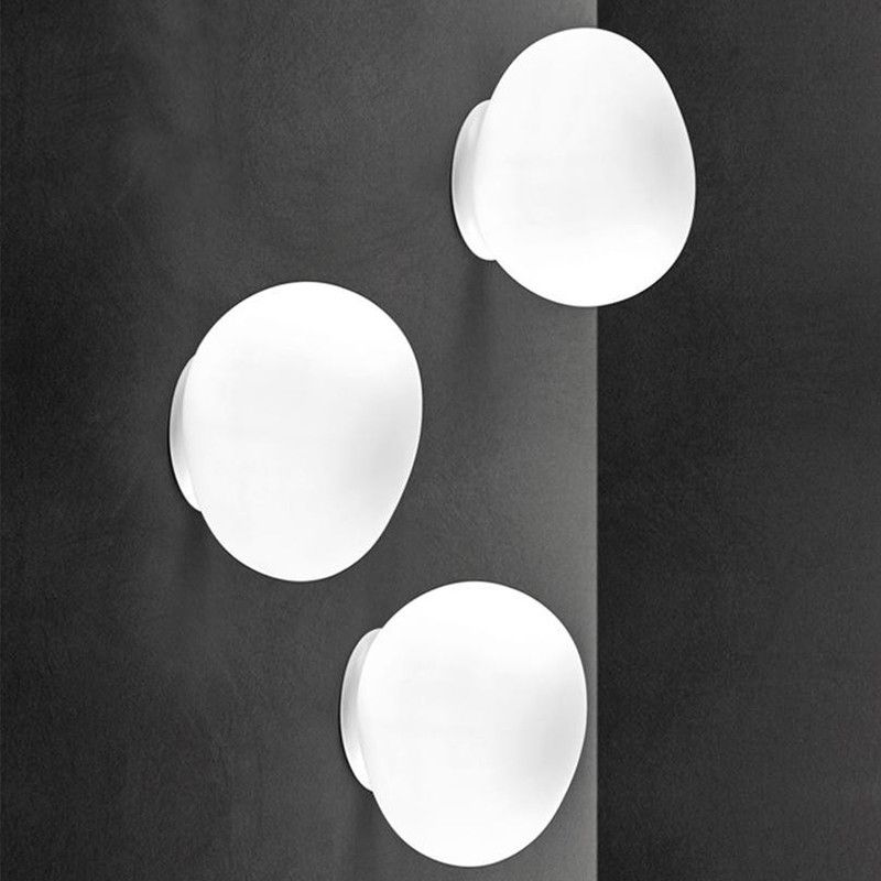 Freyza | Applique murale intérieure en verre blanc – Chambre, salon