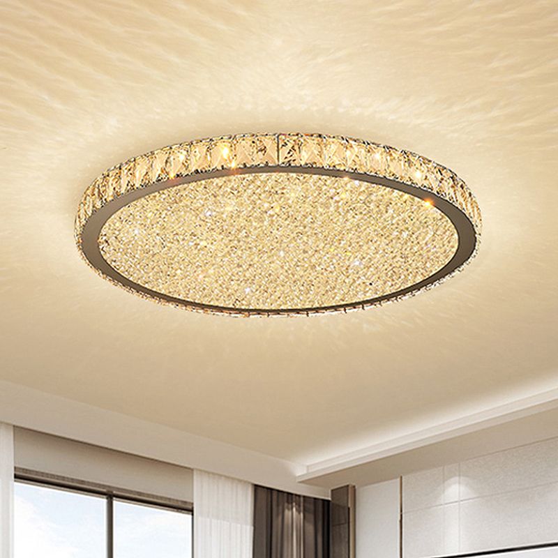 Freyza | Eliza Luxury Crystal Crystal Flush Mount Ceiling Light – Bedroom Hallway Kitchen
