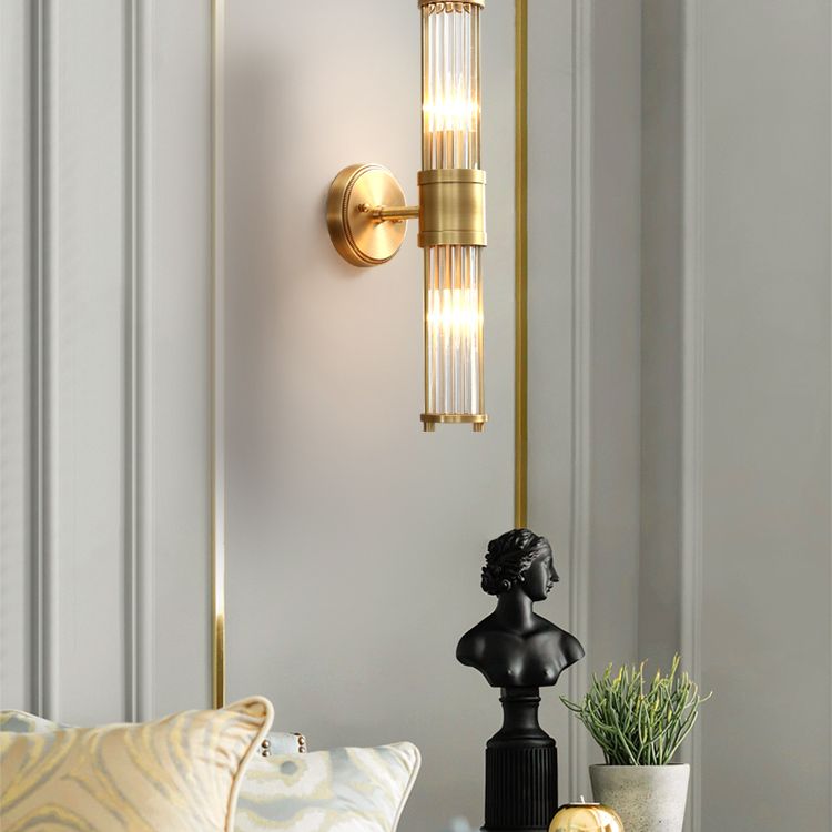 Freyza | Applique murale intérieure en verre doré – chambre et salon