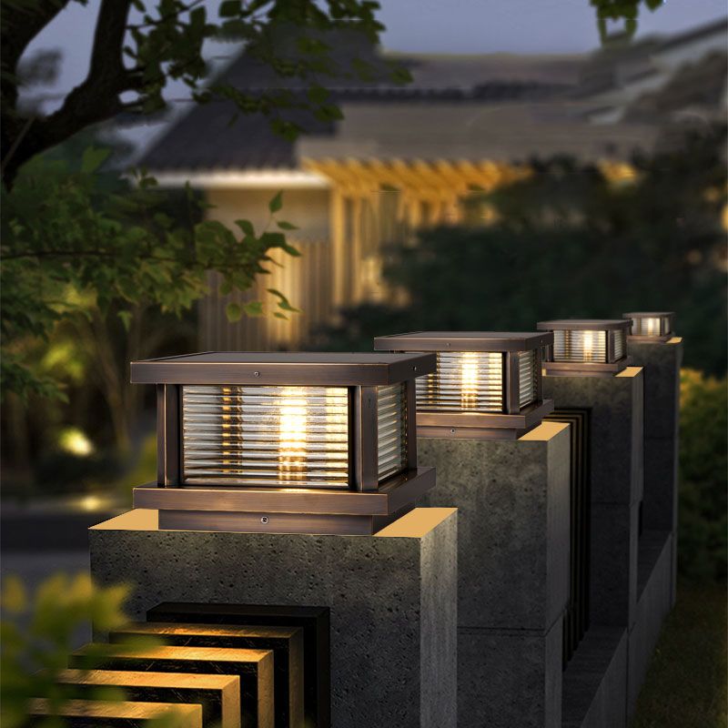 Freyza | Luminaire d’extérieur noir en laiton – Jardin moderne, terrasse extérieure
