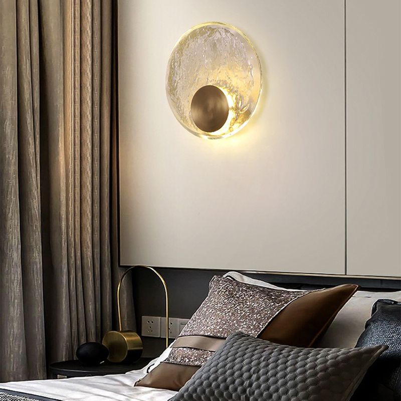 Freyza | Applique murale intérieure dorée en cristal – chambre et salon Art déco