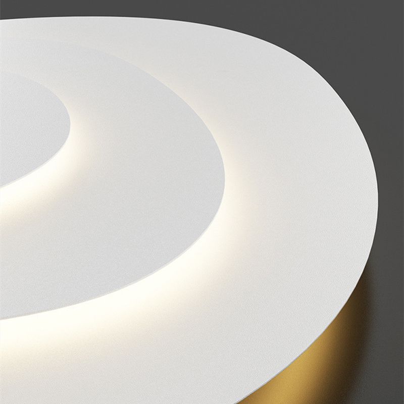 Freyza | White Flush Mount Ceiling Light – Modern Bedroom Hallway Kitchen
