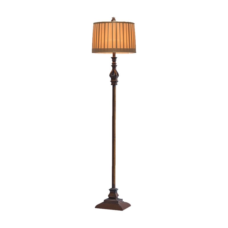 Freyza | Lampadaire en résine et tissu – Salon ou chambre au style vintage