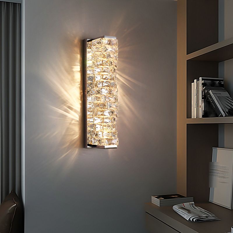 Freyza | Applique murale d’intérieur en cristal – Chambre et salon modernes