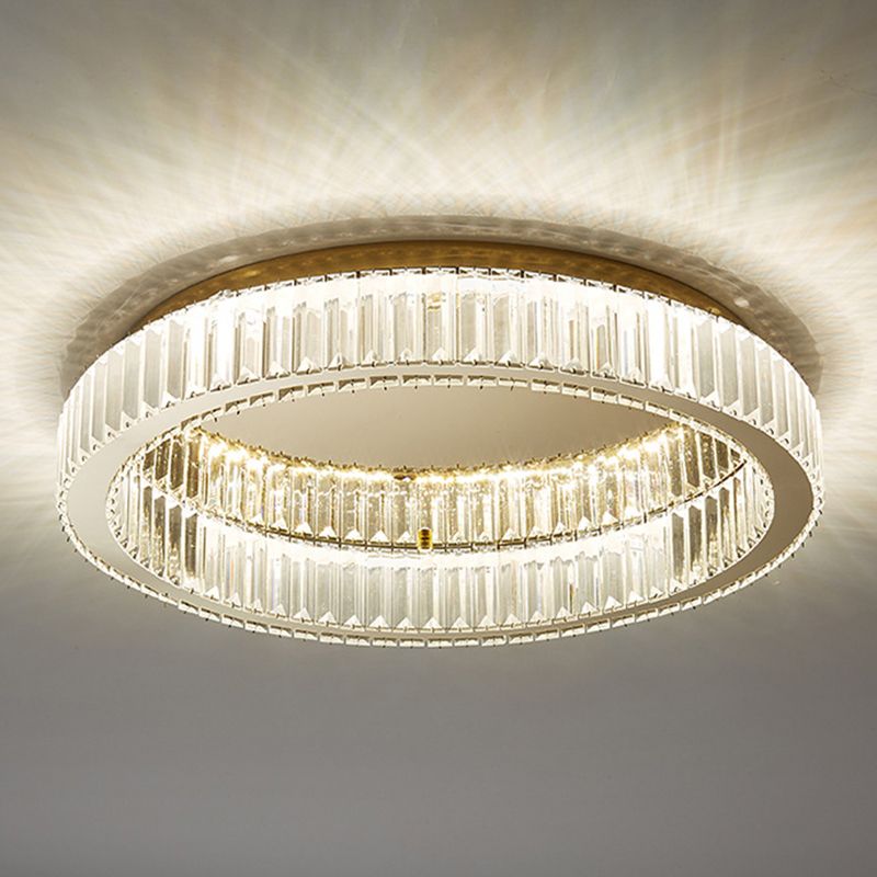 Freyza | Plafonnier encastré en cristal doré Kristy Modern Art – Chambre, couloir et cuisine modernes
