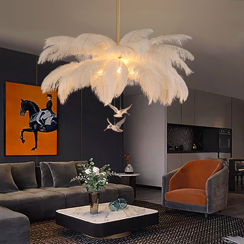 Freyza | Lustre blanc – Salle à manger et salon contemporains
