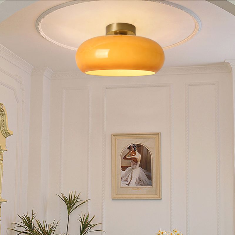 Freyza | Plafonnier encastré en verre Charlotte – chambre, couloir, cuisine