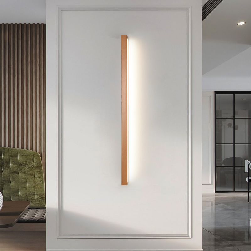 Freyza | Miroir linéaire mural intérieur en bois Muto – Chambre, salon