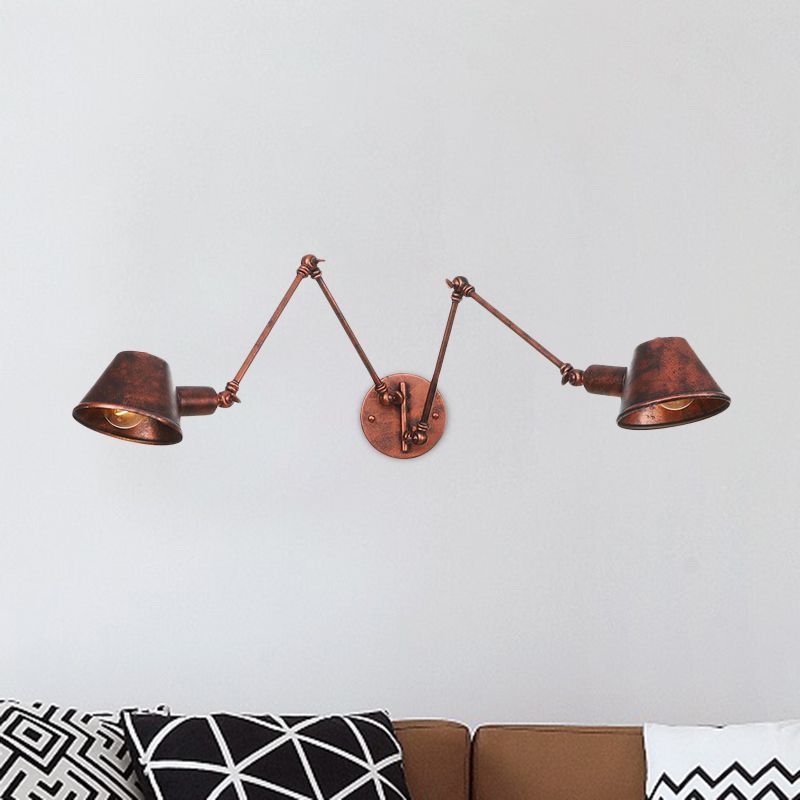 Freyza | Applique murale intérieure noire – Chambre et salon vintage