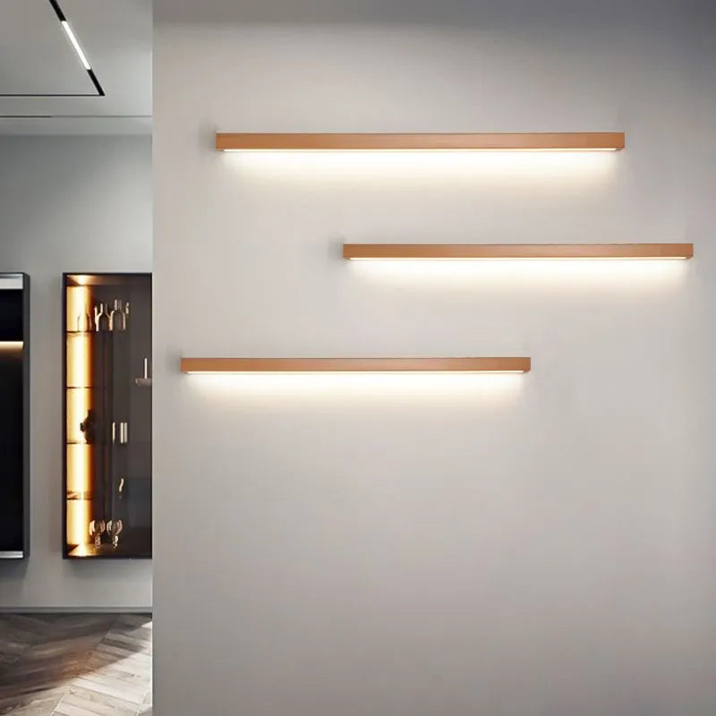 Freyza | Miroir linéaire mural intérieur en bois Muto – Chambre, salon