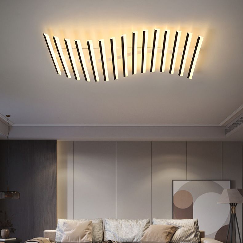 Freyza | Black Flush Mount Ceiling Light – Modern Bedroom Hallway Kitchen