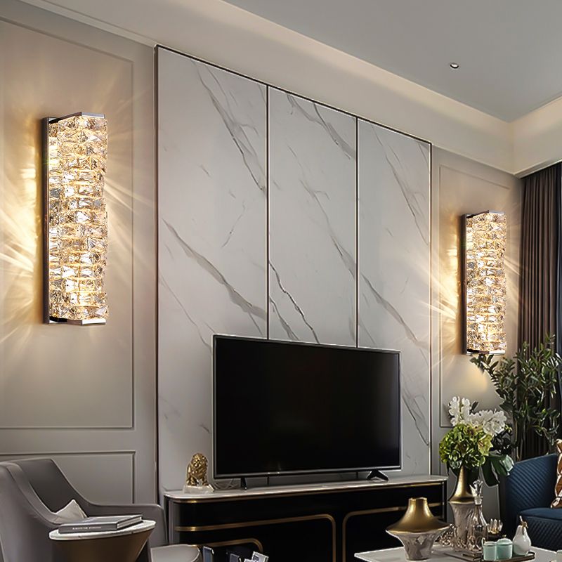 Freyza | Applique murale d’intérieur en cristal – Chambre et salon modernes