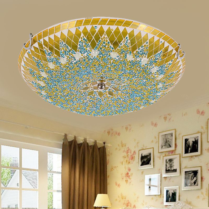 Freyza | Plafonnier affleurant en verre blanc – moderne, pour chambre, couloir et cuisine