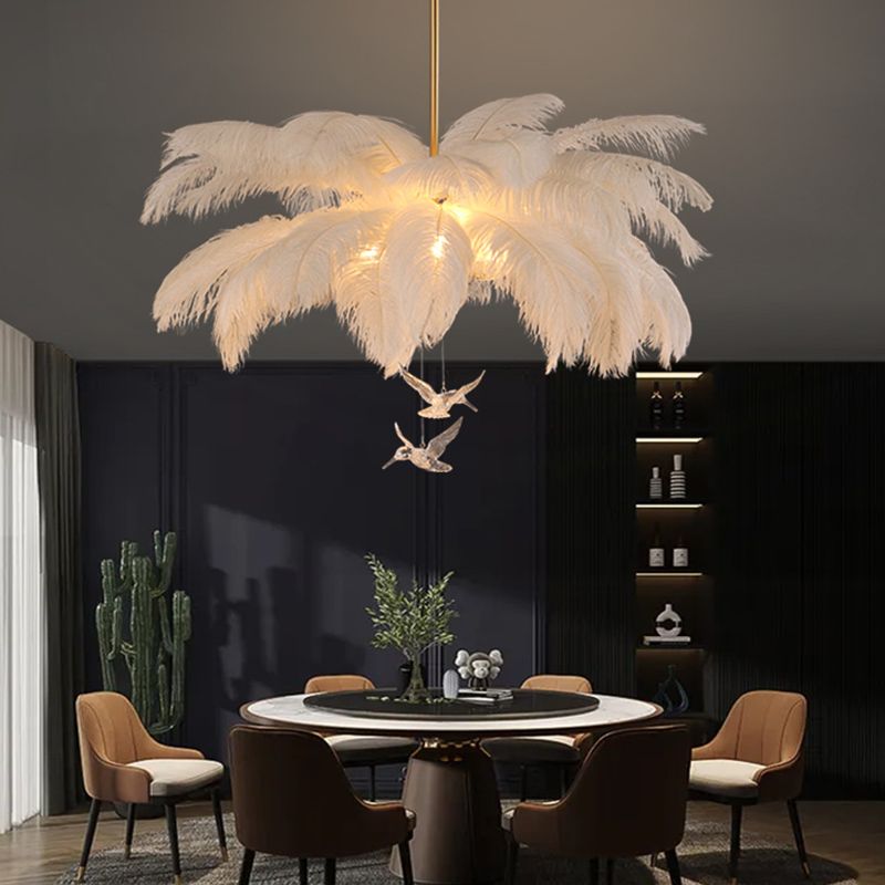 Freyza | Lustre blanc – Salle à manger et salon contemporains