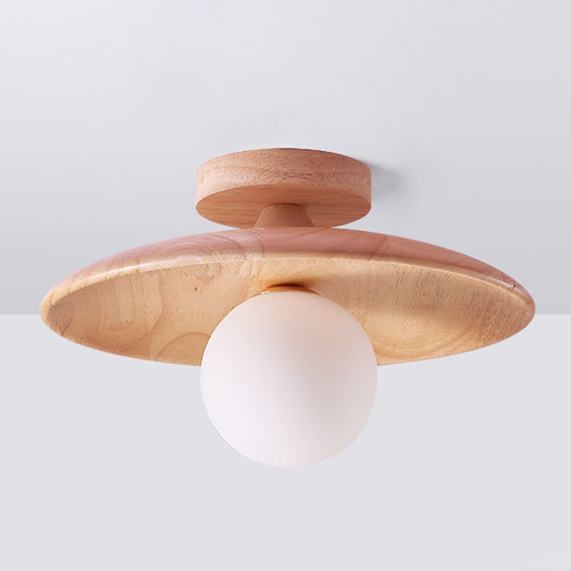 Freyza | Oaki flache Deckenleuchte – Schlafzimmer, Flur, Küche