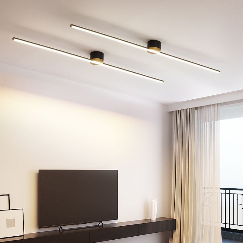 Freyza | Erix lineare, flache Deckenleuchte – Schlafzimmer, Flur, Küche