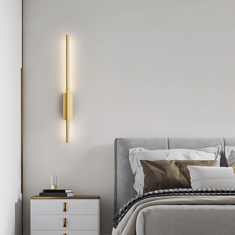 Freyza | Applique murale intérieure noire en laiton – Chambre et salon modernes