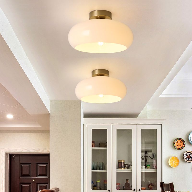 Freyza | Plafonnier encastré en verre Charlotte – chambre, couloir, cuisine