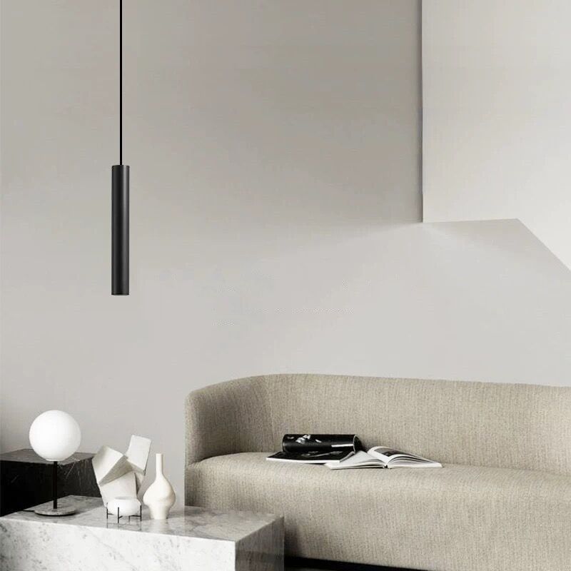 Freyza | Suspension noire – Cuisine et salle à manger minimalistes
