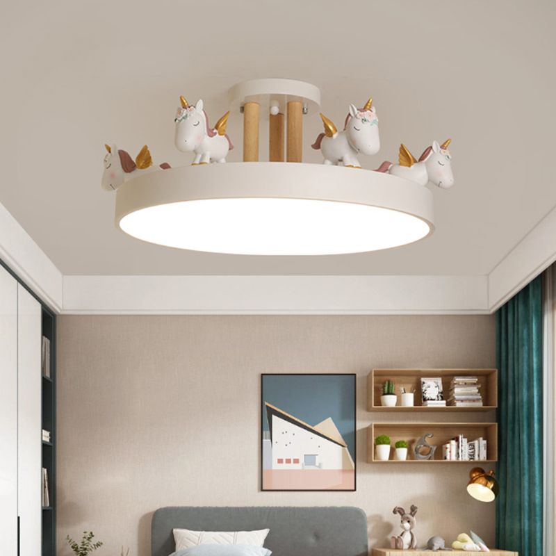 Freyza | Arisha – Plafonnier rond moderne à montage affleurant pour chambre, couloir et cuisine