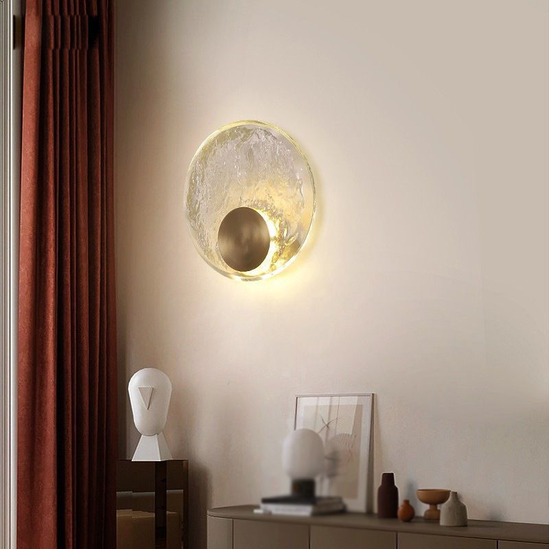 Freyza | Applique murale intérieure dorée en cristal – chambre et salon Art déco