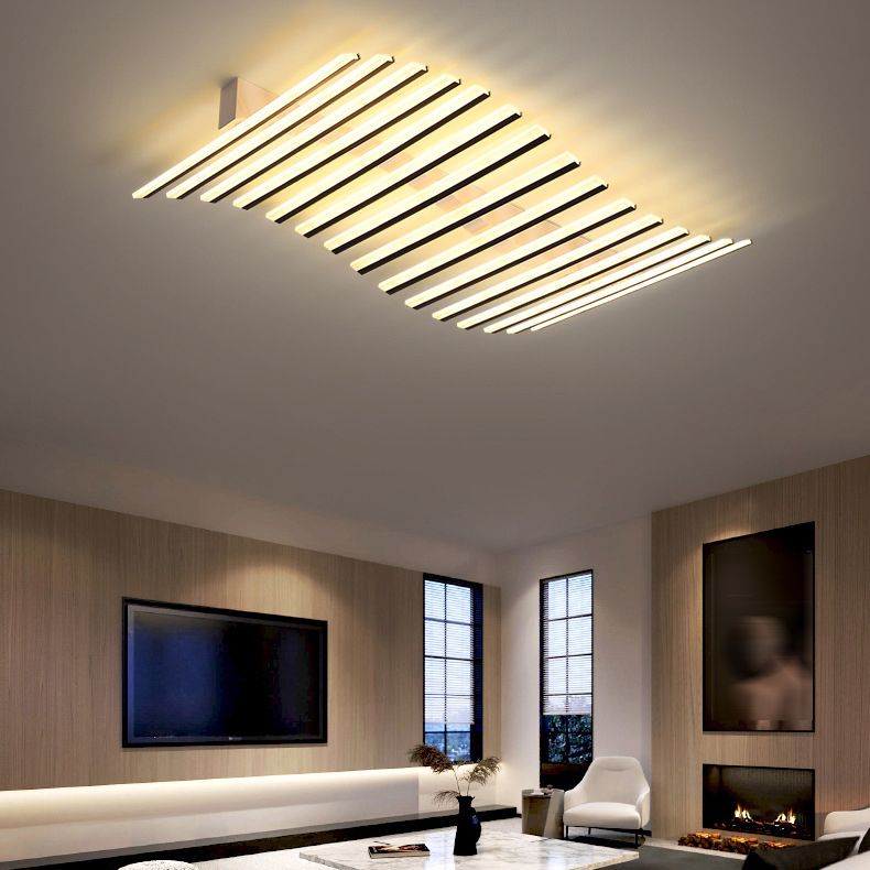Freyza | Black Flush Mount Ceiling Light – Modern Bedroom Hallway Kitchen