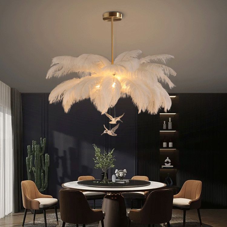 Freyza | Lustre blanc – Salle à manger et salon contemporains