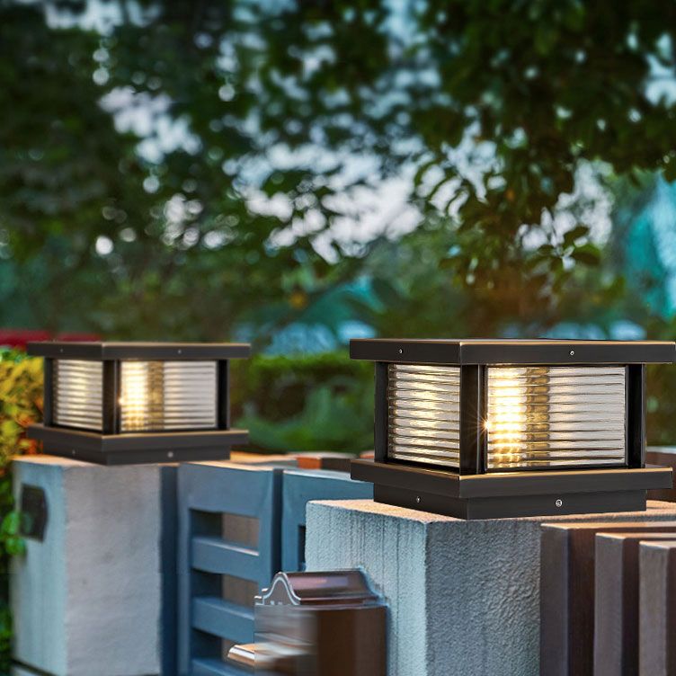 Freyza | Luminaire d’extérieur noir en laiton – Jardin moderne, terrasse extérieure