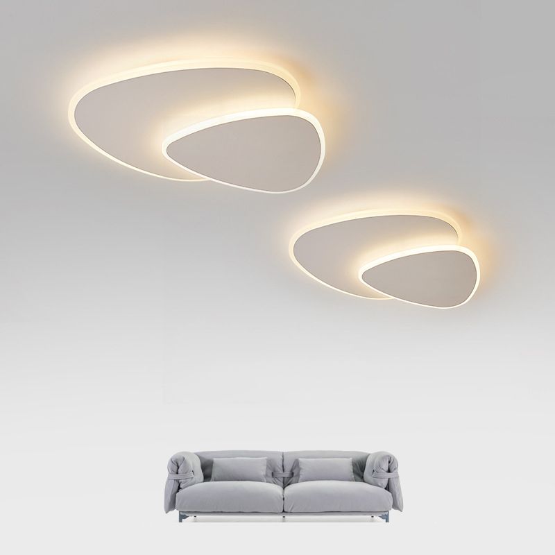 Freyza | Zeno Designer Geometric Flush Mount Ceiling Light – Bedroom Hallway Kitchen