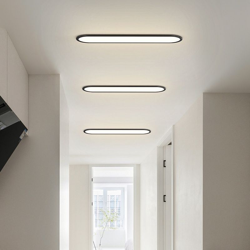 Freyza | Rilo Oval Ceiling Flush Mount Ceiling Light – Bedroom Hallway Kitchen