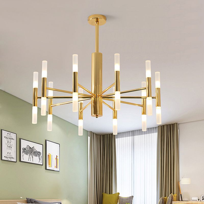 Freyza | Lustre doré – Salle à manger et salon modernes