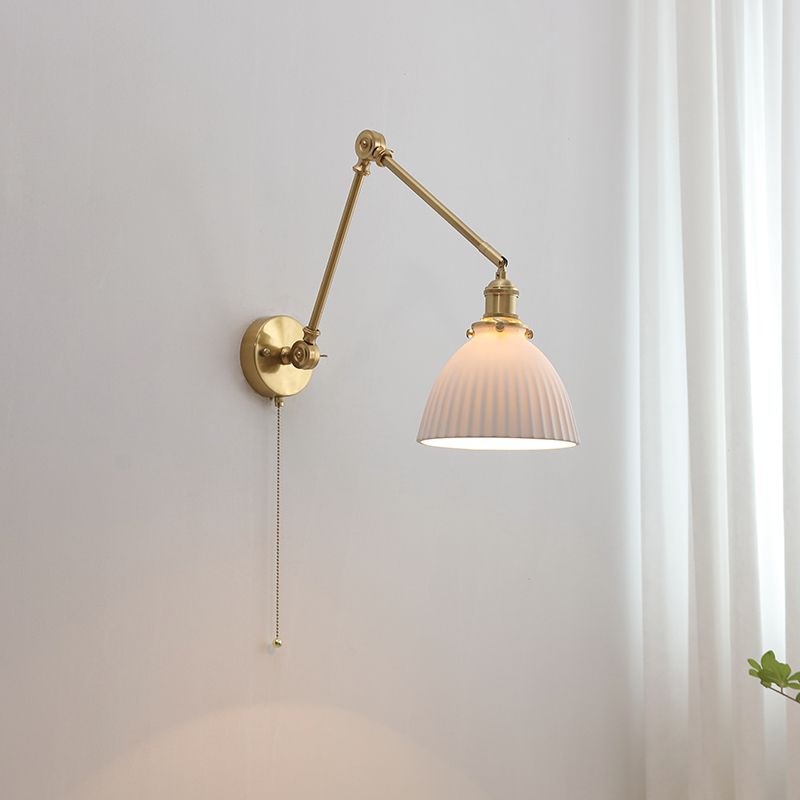 Freyza | Applique murale intérieure blanche en céramique – Chambre et salon modernes