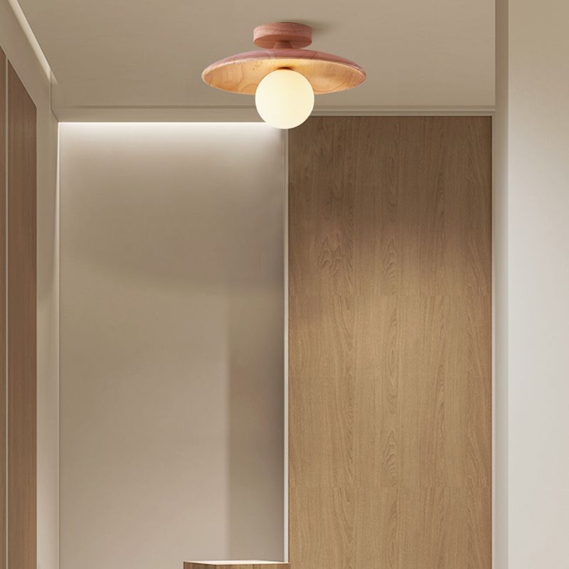 Freyza | Oaki flache Deckenleuchte – Schlafzimmer, Flur, Küche