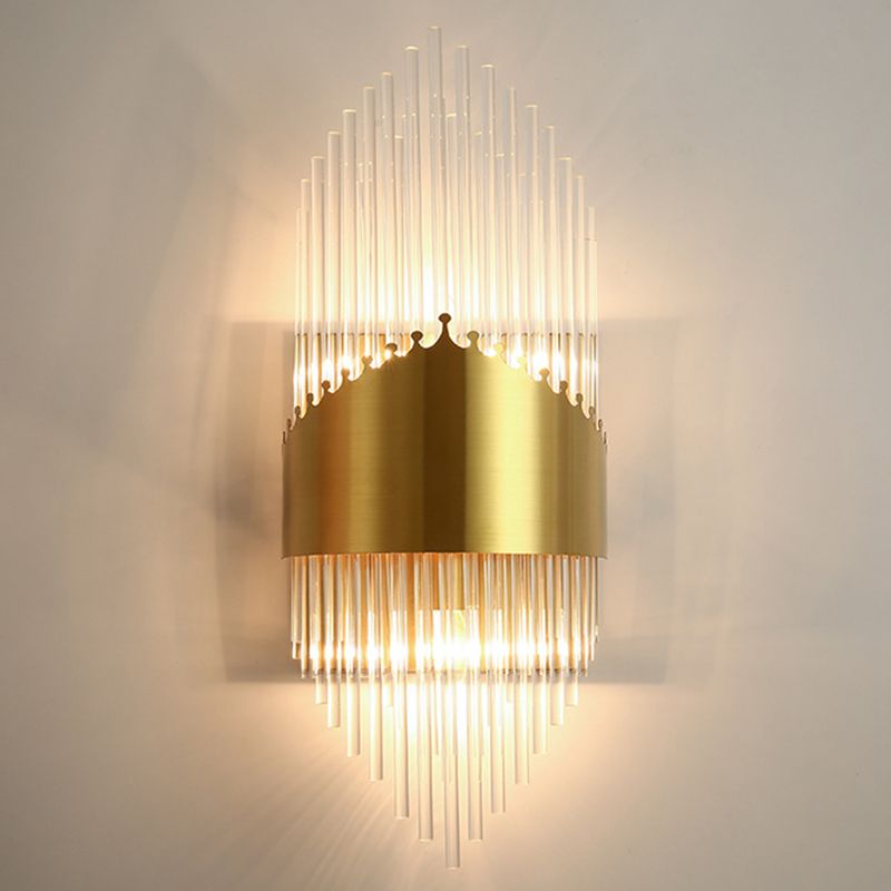 Freyza | Kristy, applique murale intérieure de luxe dorée avec cristaux – chambre et salon