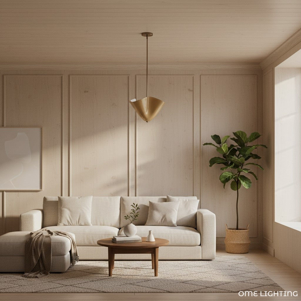 Freyza | Brass Gold Pendant Light – Kitchen Dining Room