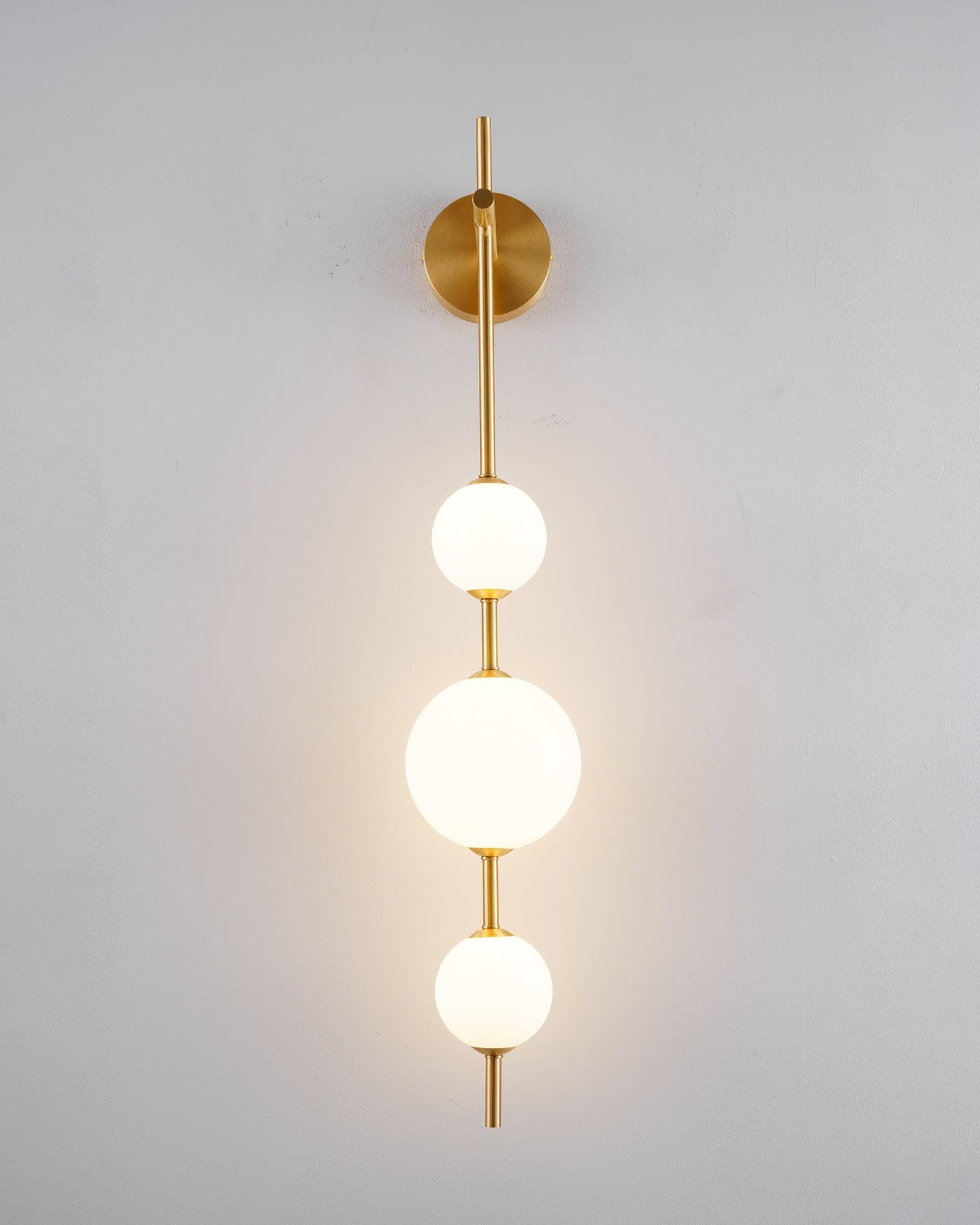 Freyza - Vertical Globe Wall Lamp