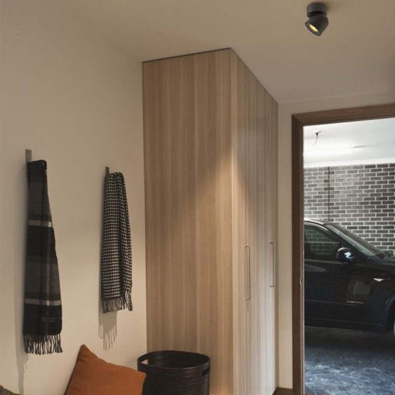 Freyza | Kilo Spotlight Modern Black White Flush Mount Ceiling Light – Modern Bedroom Hallway Kitchen
