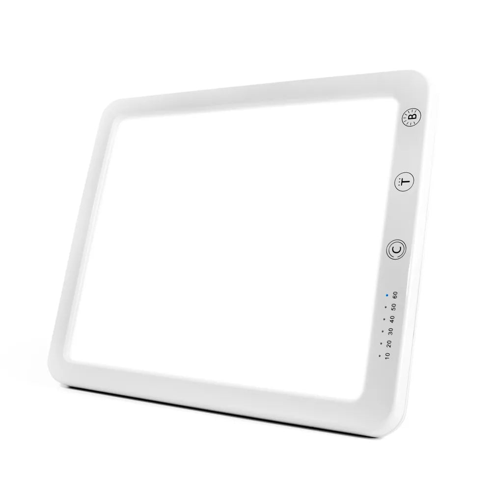 Freyza - UV-Free 10,000 Lux LED Light Therapy Lamp | Energy Light Box with Adjustable Brightness for Natural Energy & Focus
