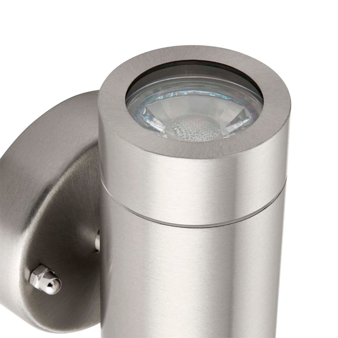 Freyza - Palin Outdoor 2 Light Wall Light Brushed Steel