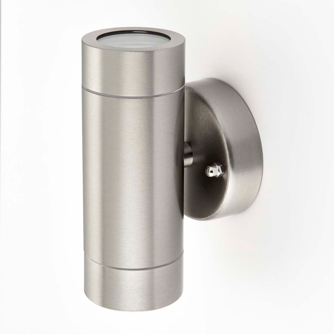 Freyza - Palin Outdoor 2 Light Wall Light Brushed Steel