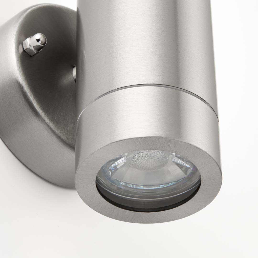 Freyza - Palin Outdoor 2 Light Wall Light Brushed Steel