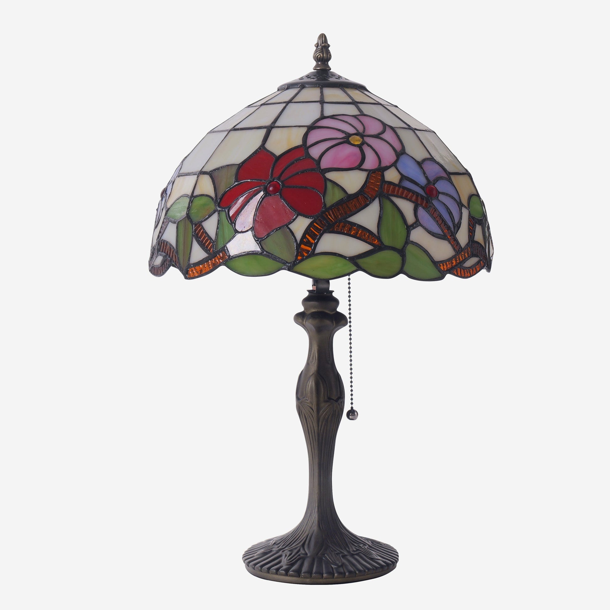 FloraGlow | Elegant Handcrafted Stained Glass Table Lamp 8