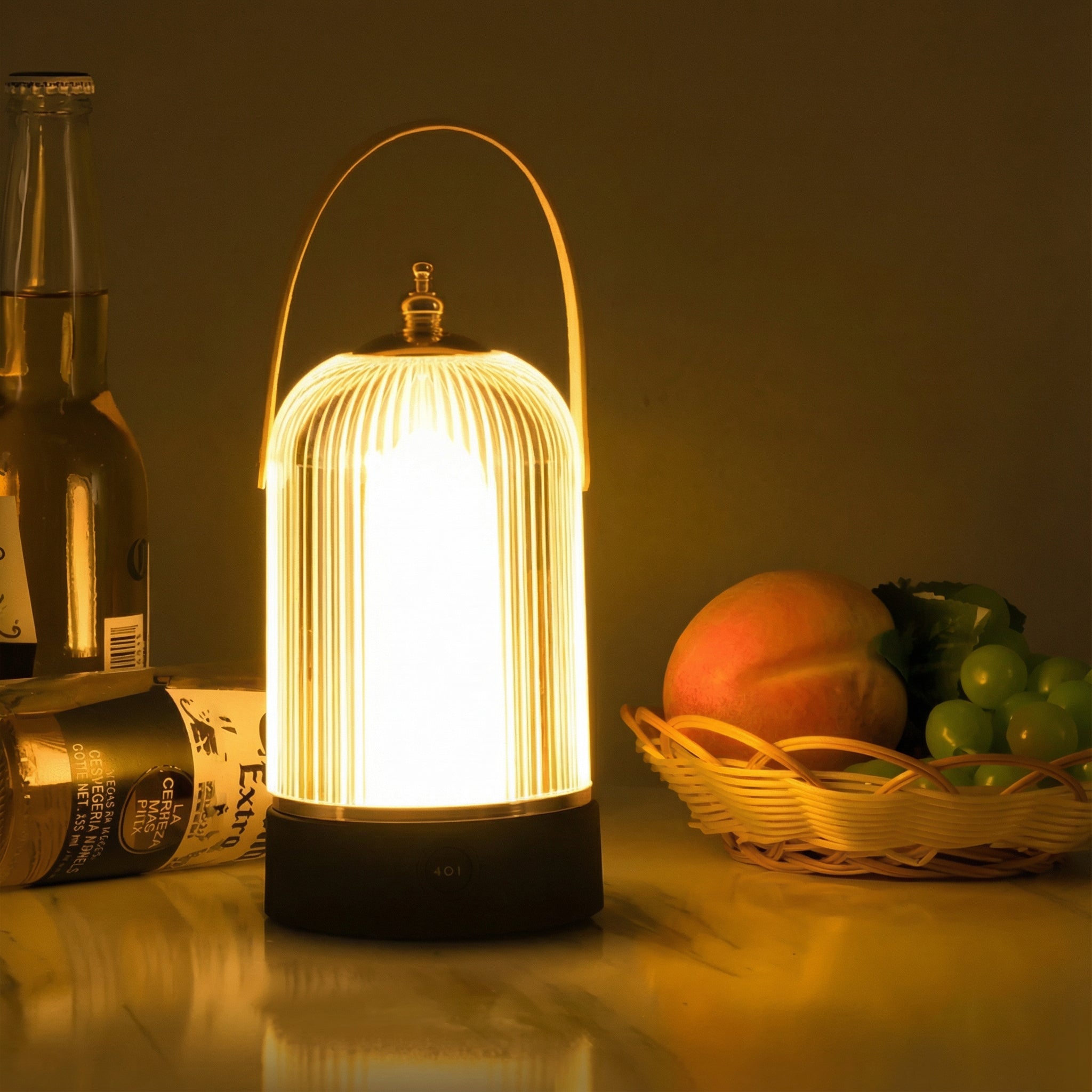 Freyza - LED Table Lamp Birdcage Lantern Portable Cordless Rechargeable Touch Dimmable 24cm / 9.4in