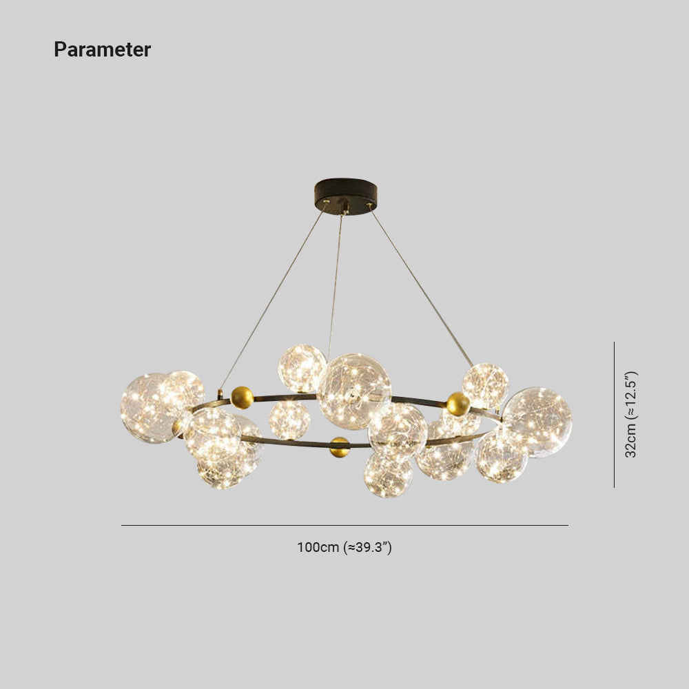 Freyza | Lustre en verre – Salle à manger et salon Art déco